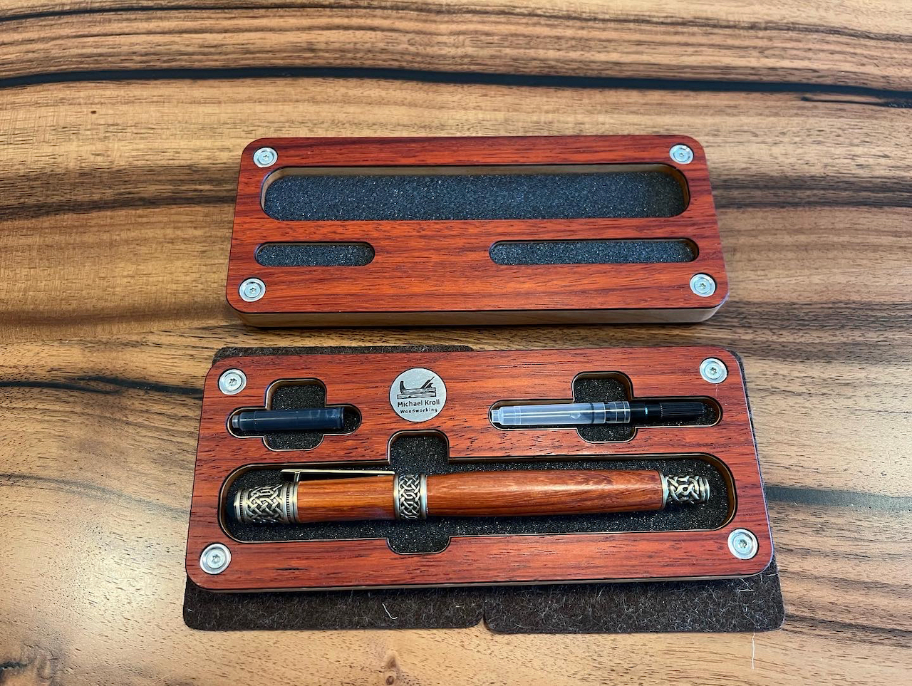 Celtic Fountain Pen with box.